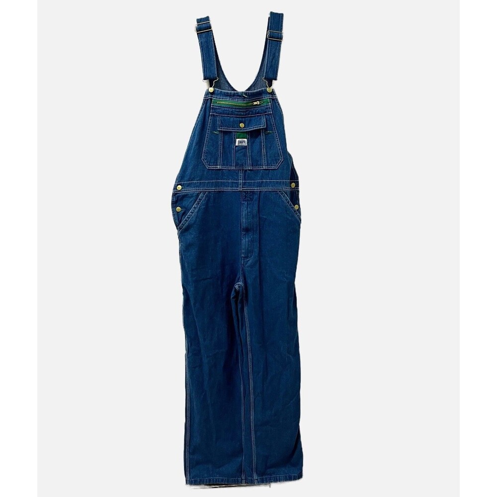 Liberty Blue Overalls Carpenter Bib Farm Comfort Relaxed Men’s Size 40 X 32